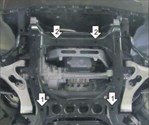 Защита MOTODOR двигателя Volkswagen Touareg  2010-2015 Внедорожник
