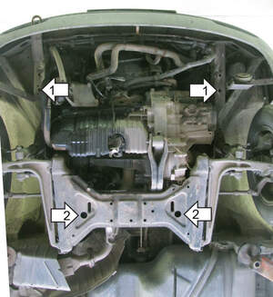 Защита MOTODOR двигателя, КПП Volkswagen Transporter T4  1990-2003 Автобус, фургон, шасси