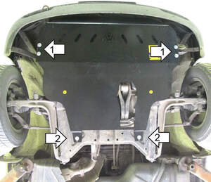 Защита MOTODOR двигателя, КПП Volkswagen Transporter T4  1990-2003 Автобус, фургон, шасси