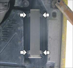 Защита MOTODOR топливоохладителя Volkswagen Transporter/Caravelle T5  2003-2009 Автобус, фургон