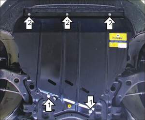 Защита MOTODOR двигателя, КПП Volvo V50  2004-2012 универсал