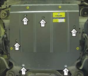 Защита MOTODOR двигателя, КПП Volvo XC70 Cross Country 1997-2007 универсал