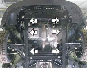 Защита MOTODOR двигателя, КПП Vortex Corda 2010- Седан