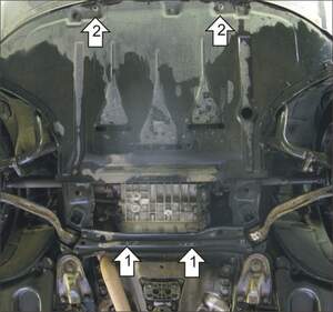 Защита MOTODOR двигателя, КПП Audi A6  2004-2008 Седан