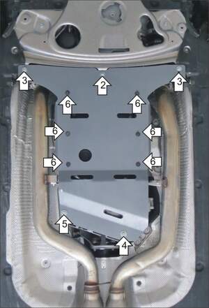 Защита MOTODOR двигателя, КПП BMW 7 (f01, F02, F03, F04) 2008- Седан Защита MOTODOR двигателя, КПП BMW 7 (f01, F02, F03, F04) 2008- Седан
