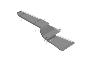 Алюминиевая защита топливного бака, раздаточной коробки, КПП (5 мм) для Ford F150 Raptor SuperCab 2010-2017