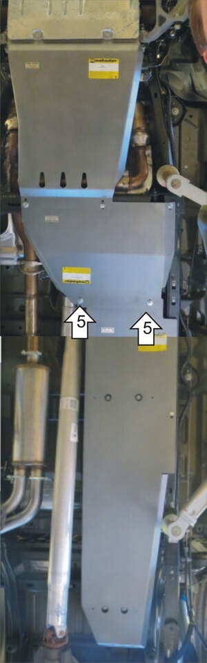 Алюминиевая защита топливного бака, раздаточной коробки, КПП (5 мм) для Ford F150 Raptor SuperCrew 2010-2017