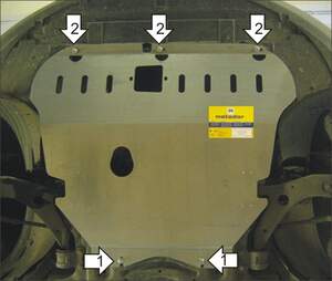 Защита MOTODOR двигателя, КПП Ford Focus II  2004-2010 Седан, универсал, Хэтчбек