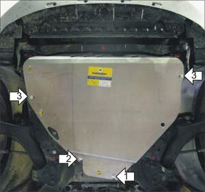 Защита MOTODOR двигателя, КПП, разд.коробки Ford Galaxy  2006-2015 Вэн