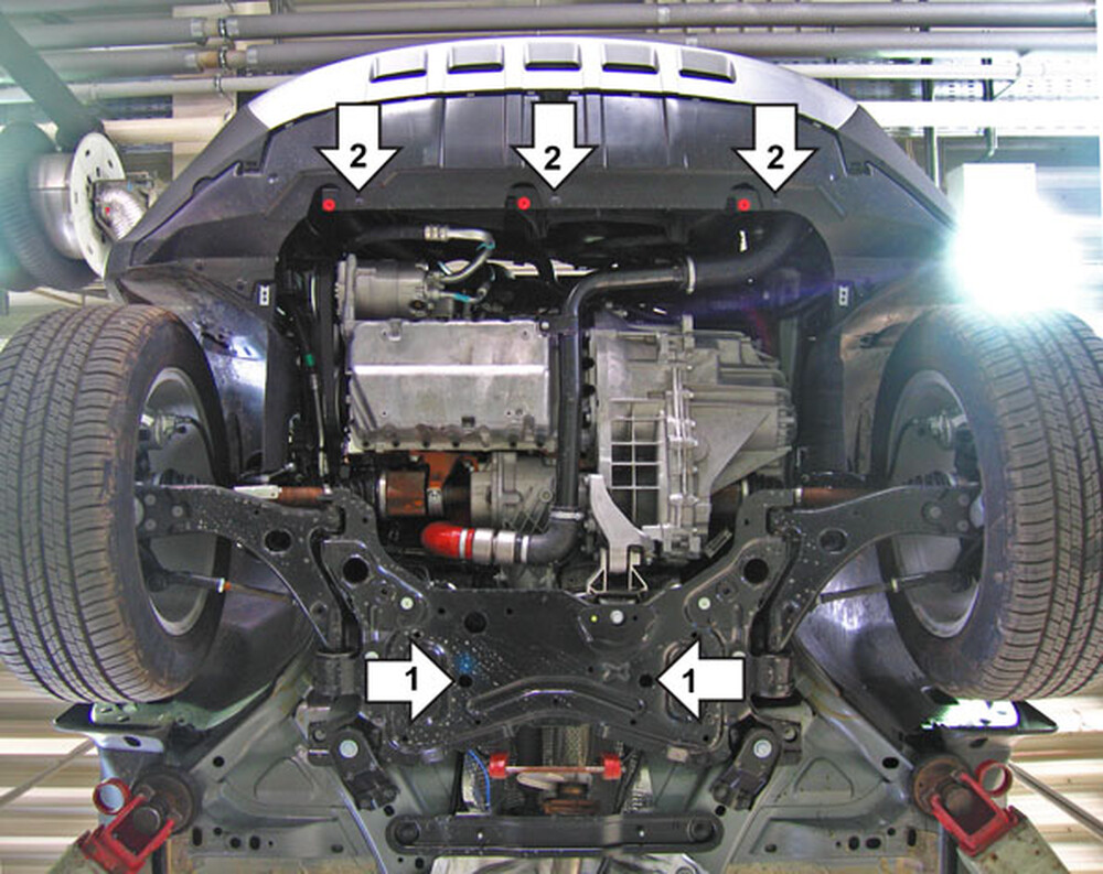 Защита MOTODOR двигателя, переднего дифференциала, КПП Ford Kuga 2008-2013 Внедорожник Защита MOTODOR двигателя, переднего дифференциала, КПП Ford Kuga 2008-2013 Внедорожник