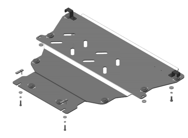Защита MOTODOR двигателя, КПП Ford Kuga 2013- Внедорожник Защита MOTODOR двигателя, КПП Ford Kuga 2013- Внедорожник
