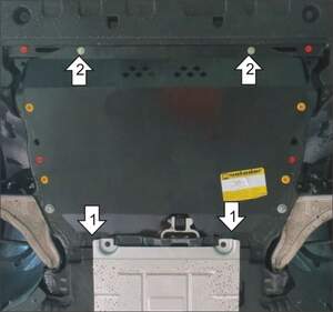 Защита MOTODOR двигателя, КПП Ford Mondeo V 2015- Седан Защита MOTODOR двигателя, КПП Ford Mondeo V 2015- Седан