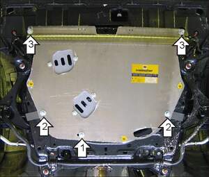 Защита MOTODOR двигателя, КПП Honda Civic VIII  2005-2012 Седан