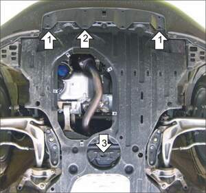 Защита MOTODOR двигателя Honda Civic VIII  2005-2012 Хэтчбек
