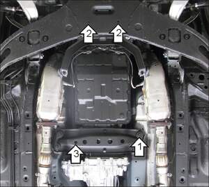 Защита MOTODOR КПП Infiniti FX 50 2008-2014 Внедорожник