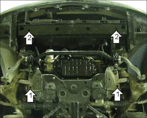 Защита MOTODOR двигателя Infiniti G 25/35/37 2006-2012 купе, Седан, кабрио