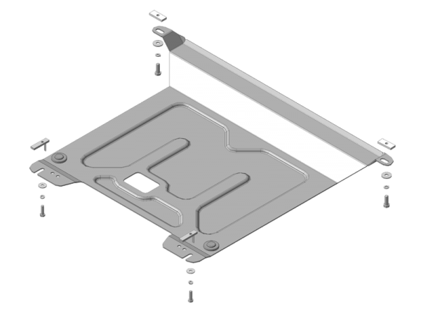 Защита MOTODOR двигателя, КПП KIA Rio 2011-2017 Хэтчбек Защита MOTODOR двигателя, КПП KIA Rio 2011-2017 Хэтчбек
