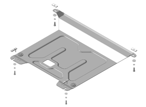 Защита MOTODOR двигателя, КПП KIA Rio  2011-2017 Хэтчбек