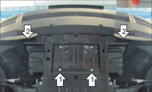 Защита MOTODOR радиатора, рулевых тяг Land Rover Discovery IV 2009-2014 Внедорожник Защита MOTODOR радиатора, рулевых тяг Land Rover Discovery IV 2009-2014 Внедорожник
