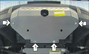 Защита MOTODOR радиатора, рулевых тяг Land Rover Discovery IV  2009-2014 Внедорожник