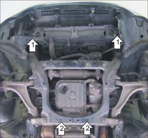 Защита MOTODOR двигателя Lexus GS 300  2005-2008 Седан