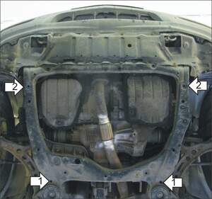 Защита MOTODOR двигателя, КПП Lexus RX 300  1997-2003 Внедорожник