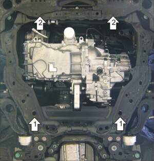 Защита MOTODOR двигателя, КПП Mazda 6  2007-2012 универсал, Седан, Хэтчбек