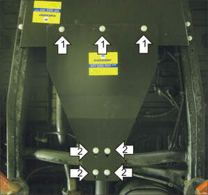 Защита MOTODOR разд.коробки Mitsubishi L 200 2006-2015 Пикап