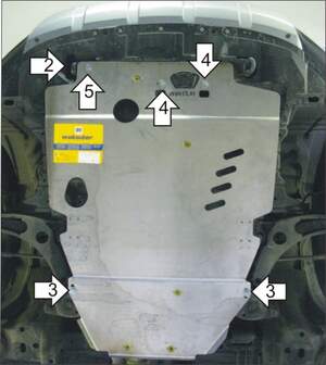 Защита MOTODOR двигателя, КПП Mitsubishi Outlander XL 2007-2009 Внедорожник