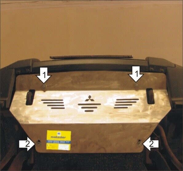 Алюминиевая защита радиатора, интеркулера (5 мм) для Mitsubishi Pajero IV 2006-2012, 2012-2020 Алюминиевая защита радиатора, интеркулера (5 мм) для Mitsubishi Pajero IV 2006-2012, 2012-2020