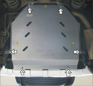 Защита MOTODOR заднего бампера Mitsubishi Pajero IV  2006-2018 Внедорожник