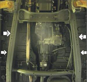 Защита MOTODOR разд.коробки Mitsubishi Pajero Sport II  2008-2018 Внедорожник