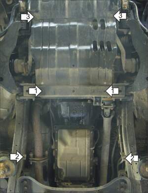 Защита MOTODOR двигателя, переднего дифференциала, КПП Mitsubishi Pajero Sport II 2008-2011 Внедорожник Защита MOTODOR двигателя, переднего дифференциала, КПП Mitsubishi Pajero Sport II 2008-2011 Внедорожник