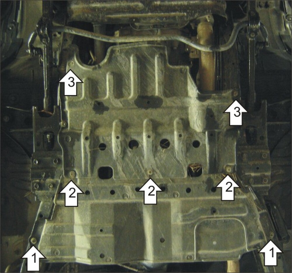 Защита MOTODOR КПП, разд.коробки Nissan Patrol 2003-2009 Внедорожник Защита MOTODOR КПП, разд.коробки Nissan Patrol 2003-2009 Внедорожник