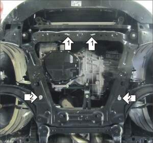 Защита MOTODOR двигателя, КПП NISSAN Qashqai, Qashqai +2 2007-2014 Внедорожник