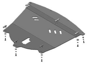 Защита MOTODOR двигателя, КПП NISSAN Qashqai 2014-2015 Внедорожник Защита MOTODOR двигателя, КПП NISSAN Qashqai 2014-2015 Внедорожник