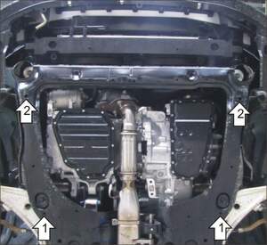 Защита MOTODOR двигателя, КПП Nissan Teana  2008-2014 Седан