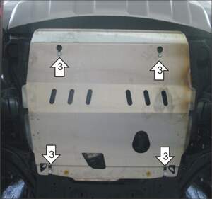 Защита MOTODOR двигателя, КПП Renault Koleos 2008-2018 Внедорожник Защита MOTODOR двигателя, КПП Renault Koleos 2008-2018 Внедорожник