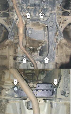 Защита MOTODOR КПП Subaru Forester  2013- Внедорожник