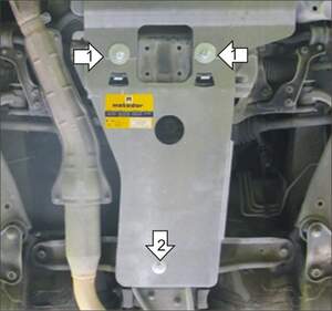 Защита MOTODOR КПП Subaru Forester  2008-2013 Внедорожник