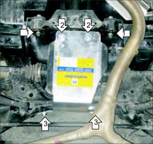Защита MOTODOR заднего дифференциала Subaru Forester  2008-2013 Внедорожник