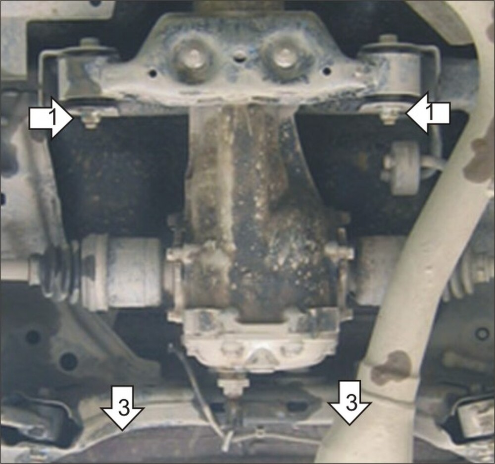Защита MOTODOR заднего дифференциала Subaru Impreza 2007-2011 Седан, Хэтчбек Защита MOTODOR заднего дифференциала Subaru Impreza 2007-2011 Седан, Хэтчбек