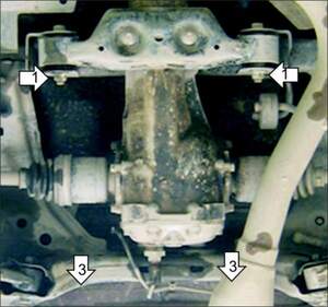 Защита MOTODOR заднего дифференциала Subaru Impreza  2007-2011 Хэтчбек, Седан