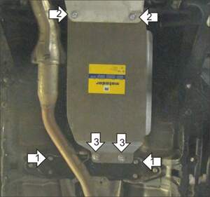 Защита MOTODOR КПП Subaru Legacy  2006-2009 Седан, универсал