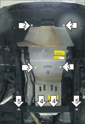 Защита MOTODOR двигателя, КПП Subaru Legacy 2009-2015 Седан Защита MOTODOR двигателя, КПП Subaru Legacy 2009-2015 Седан