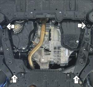 Алюминиевая защита картера двигателя, КПП (5 мм) для Toyota Highlander 2014-2021