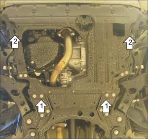 Защита MOTODOR двигателя, КПП Toyota RAV 4 2010-2013 Внедорожник