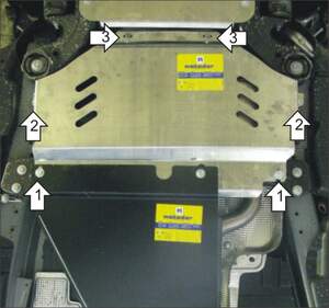 Защита MOTODOR КПП Volkswagen Touareg 2002-2010 Внедорожник Защита MOTODOR КПП Volkswagen Touareg 2002-2010 Внедорожник