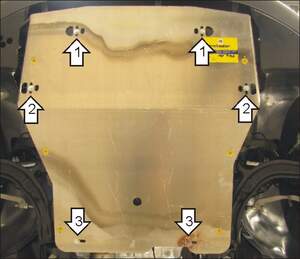 Защита MOTODOR двигателя, КПП Volkswagen Transporter/Caravelle T5 2003-2009 фургон, Автобус Защита MOTODOR двигателя, КПП Volkswagen Transporter/Caravelle T5 2003-2009 фургон, Автобус