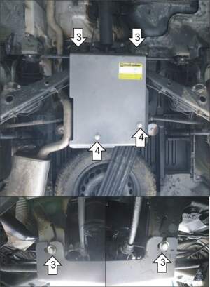 Защита MOTODOR заднего дифференциала Volkswagen Transporter/Caravelle T5 2003-2015 фургон, автобус Защита MOTODOR заднего дифференциала Volkswagen Transporter/Caravelle T5 2003-2015 фургон, автобус